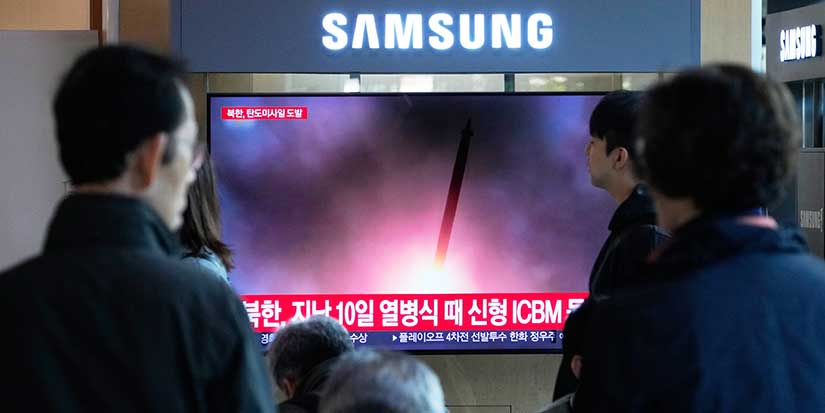 North Korea test-fires ballistic missiles ahead of Trump's Asia trip