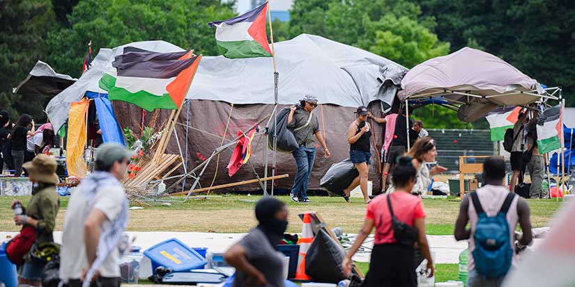 Pro-Palestinian protesters leave UofT encampment ahead of court-ordered deadline