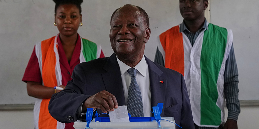 Ivory Coast President Alassane Ouattara reelected to fourth term, early results show