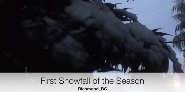 First snowfall of the season