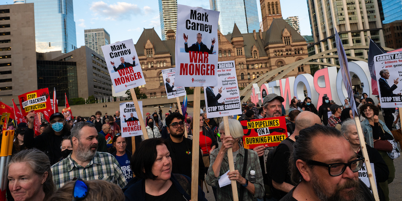 Carney's investment summit draws protests by Indigenous leaders, eco groups, unions