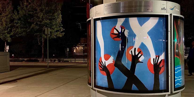 Art columns share messages of hope, resilience and strength