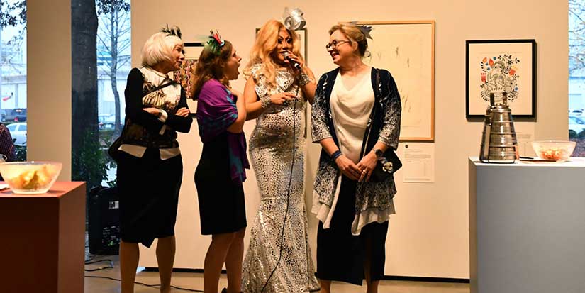 High tea and high art blend for a fine time