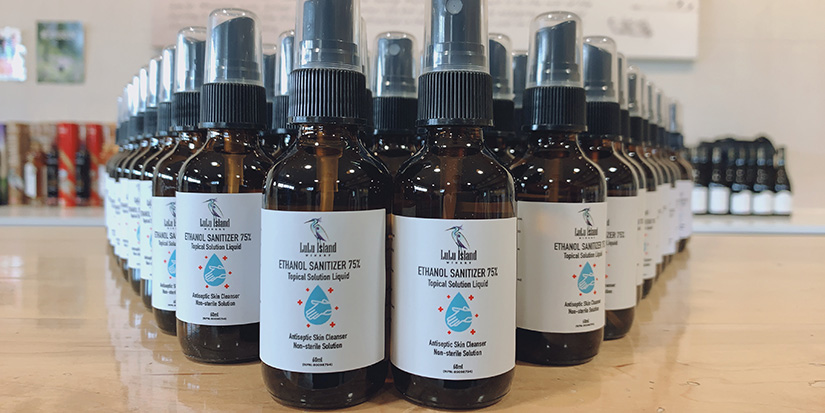 Richmond winery making, donating sanitizer products